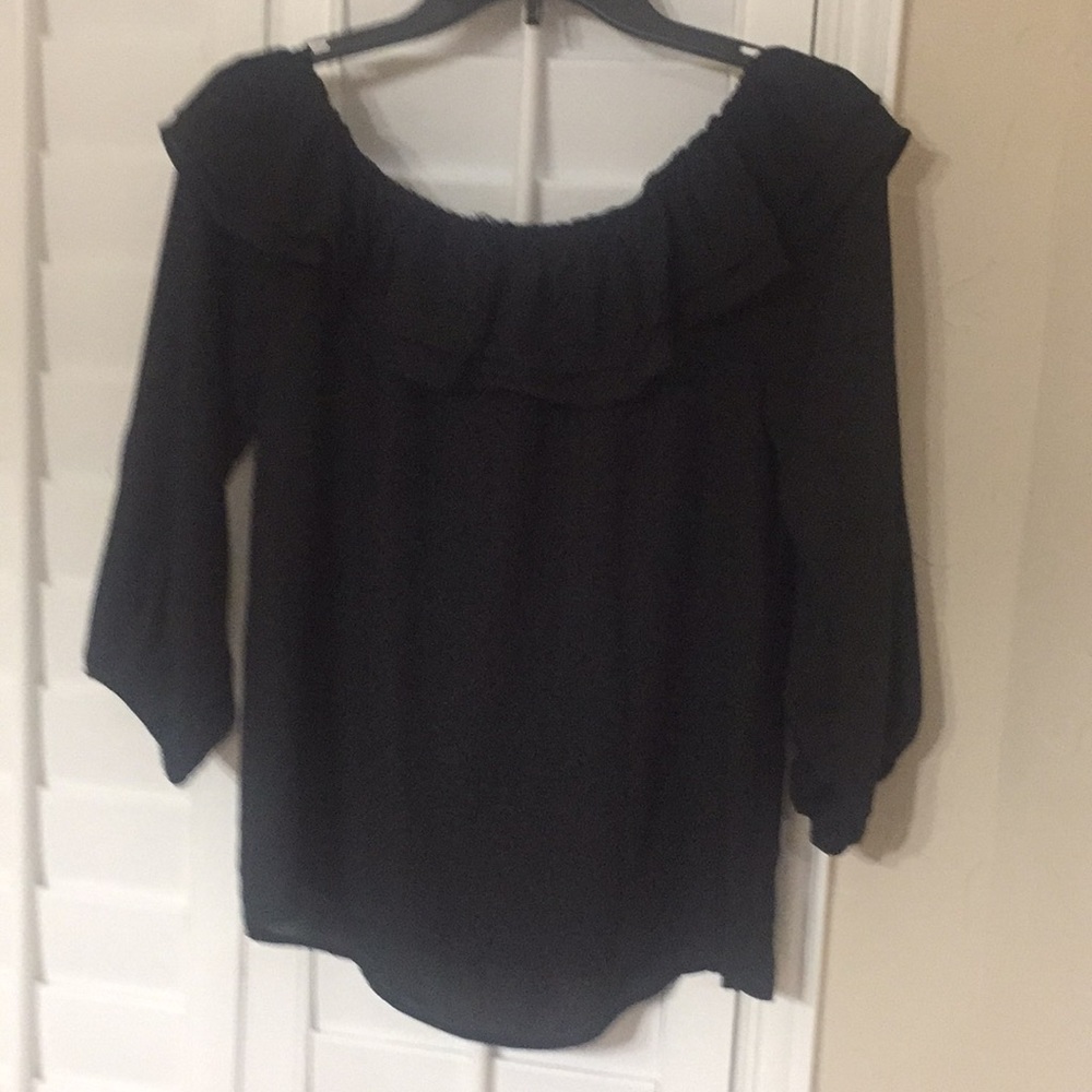 J Crew Ruffle Convertible On/Off Shoulder Blouse - Picture 8 of 8
